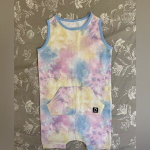 Rags to raches watercolor romper 2t